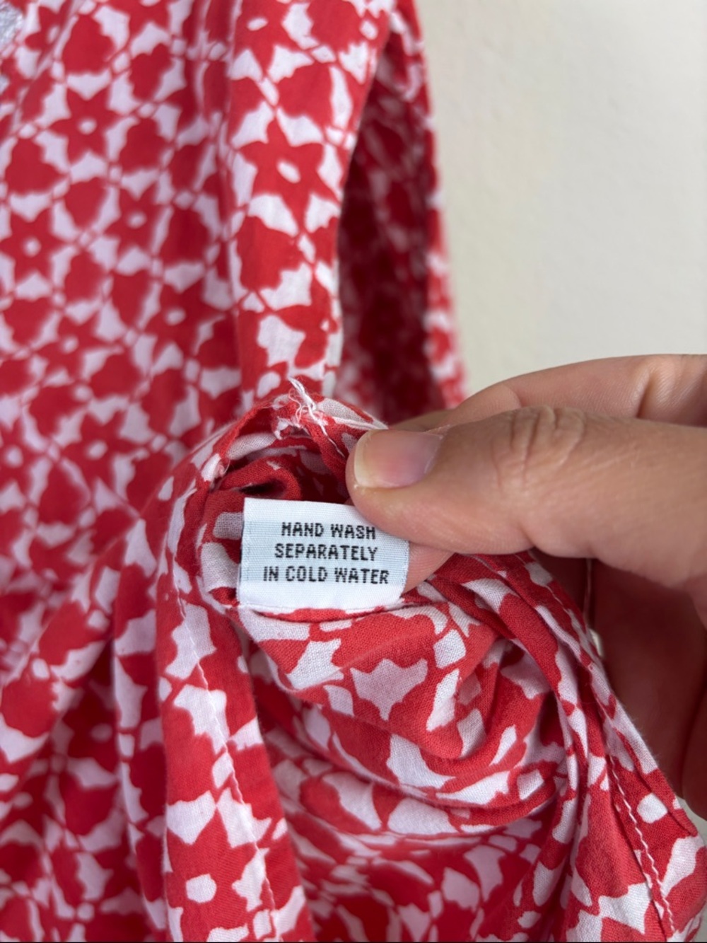 Roberta roller rabbit orange white floral pattern coverup dress size small - Picture 7 of 9
